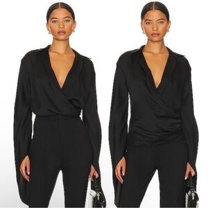 NEW NWT SIMKHAI Blouse Paradisa Wrap Top